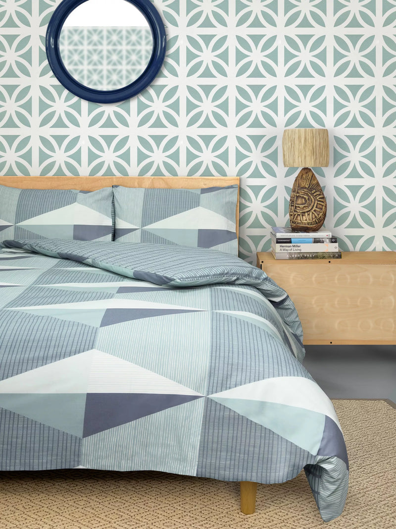 Mini Moderns geometric duvet cover set double, UK version