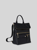 Whistles leather backpack black - British product