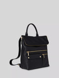 Whistles leather backpack black - British product