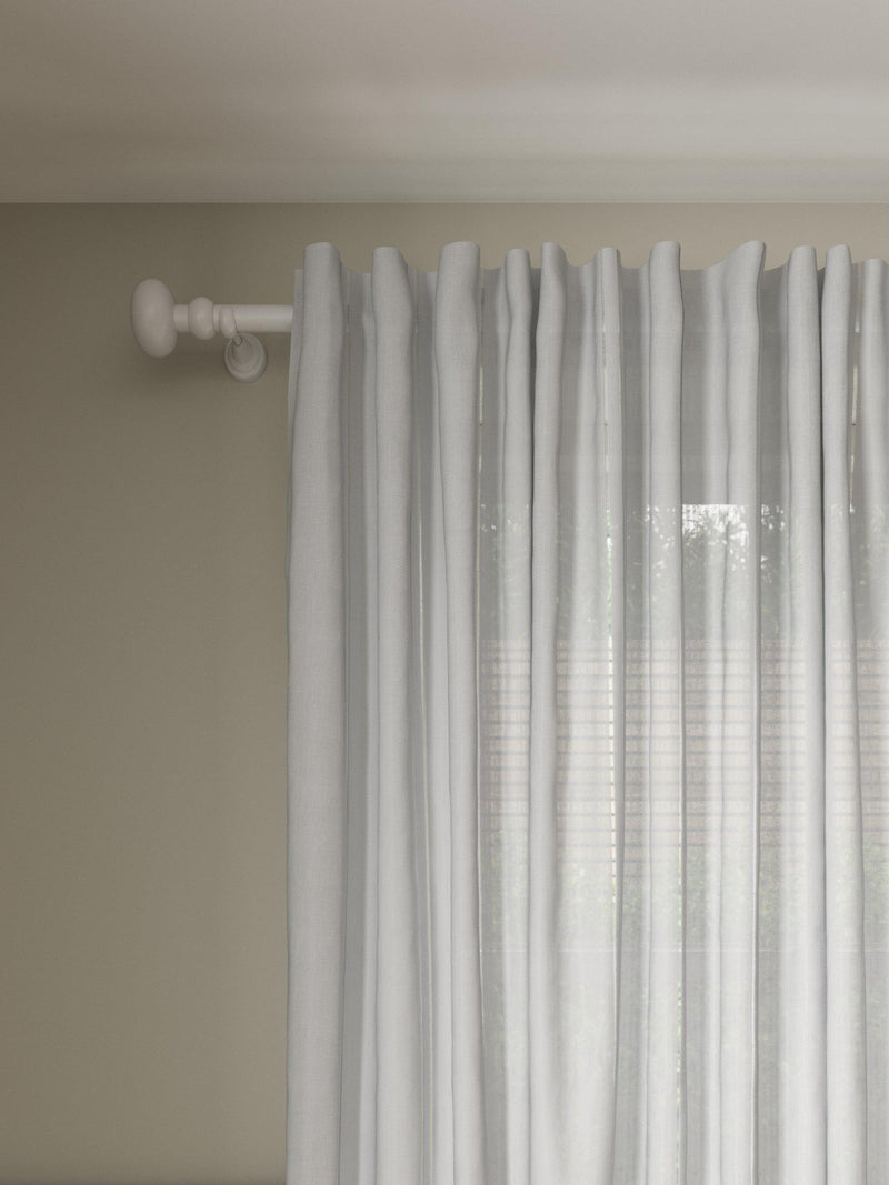 John Lewis Ladder Stitch Hidden Tab Voile Panel, UK version