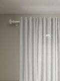 John Lewis Ladder Stitch Hidden Tab Voile Panel, UK version