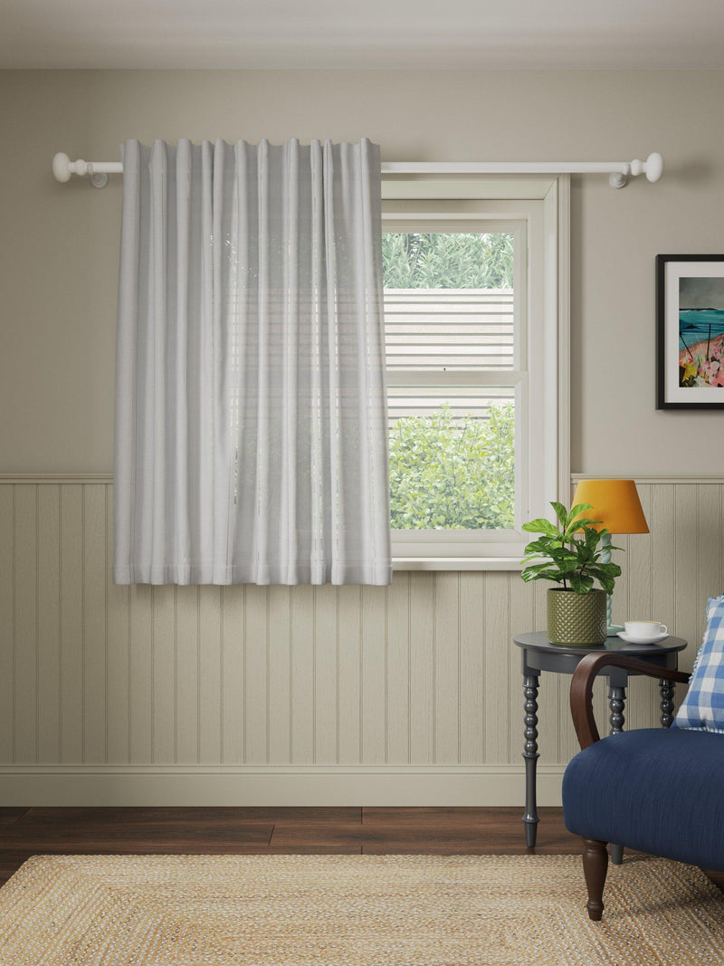 John Lewis Ladder Stitch Hidden Tab Voile Panel, UK version