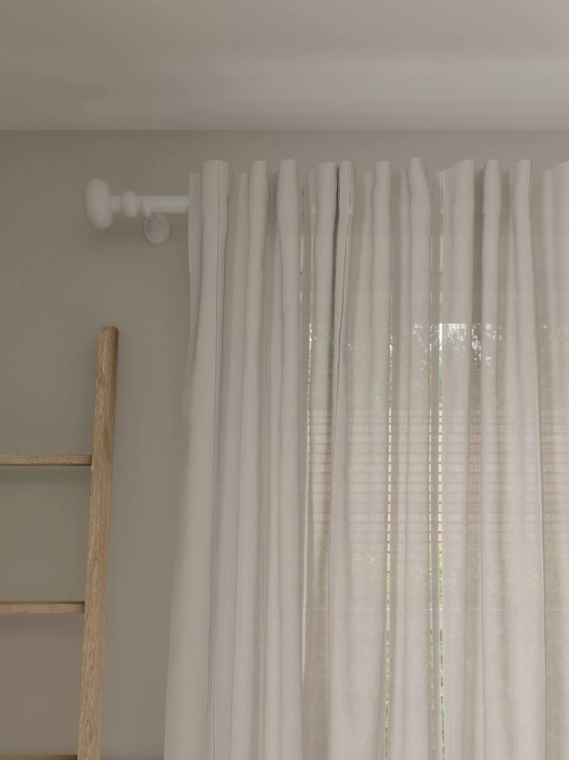 John Lewis Ladder Stitch Hidden Tab Voile Curtain Panel