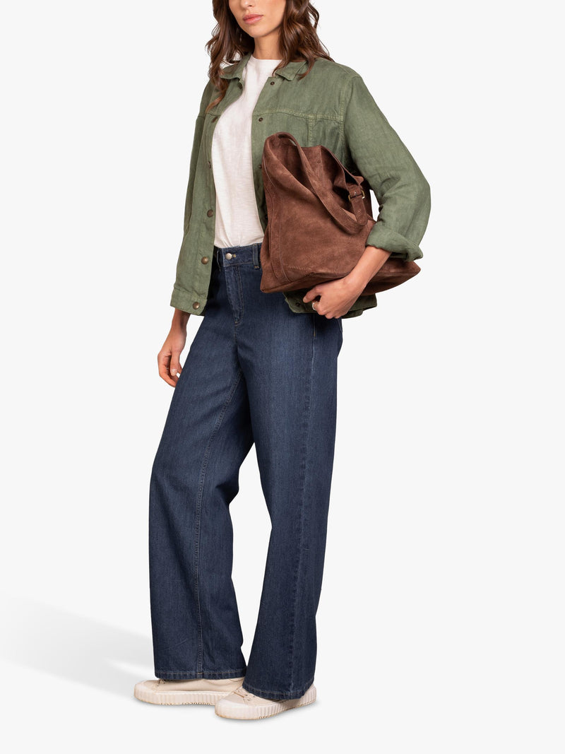 Celtic & Co. slouchy suede shoulder bag cognac (British brand)
