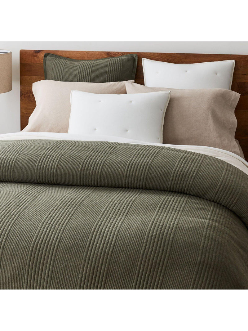 West Elm organic cotton pillowcase, jersey textured, standard size (British brand)