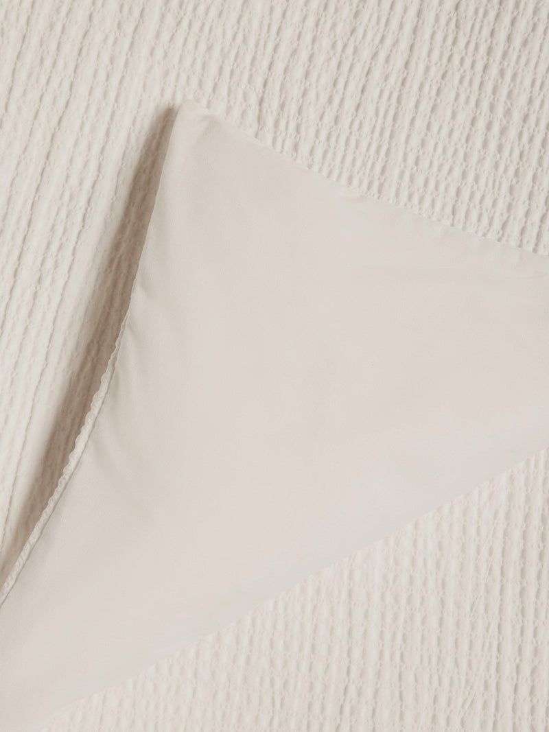 John Lewis cotton seersucker duvet cover set double, imported from the UK