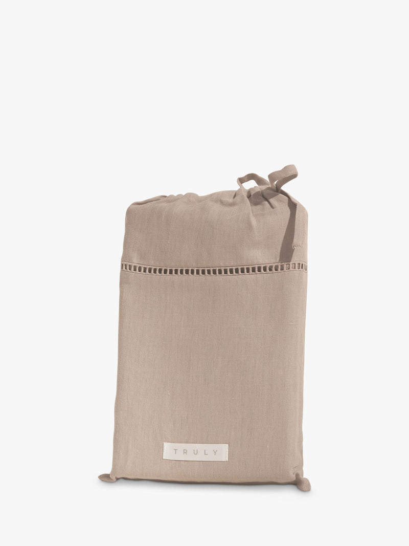 Truly linen ladder detail duvet cover double, UK version