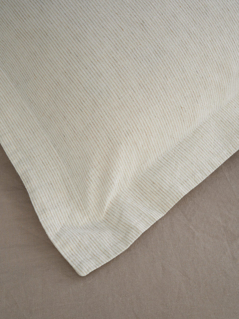 Truly linen-cotton stripe bedding king size, UK version