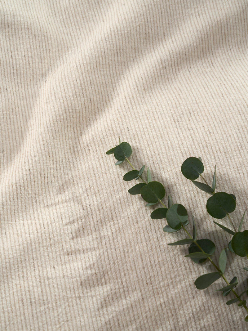 Truly linen-cotton stripe bedding king size, UK version