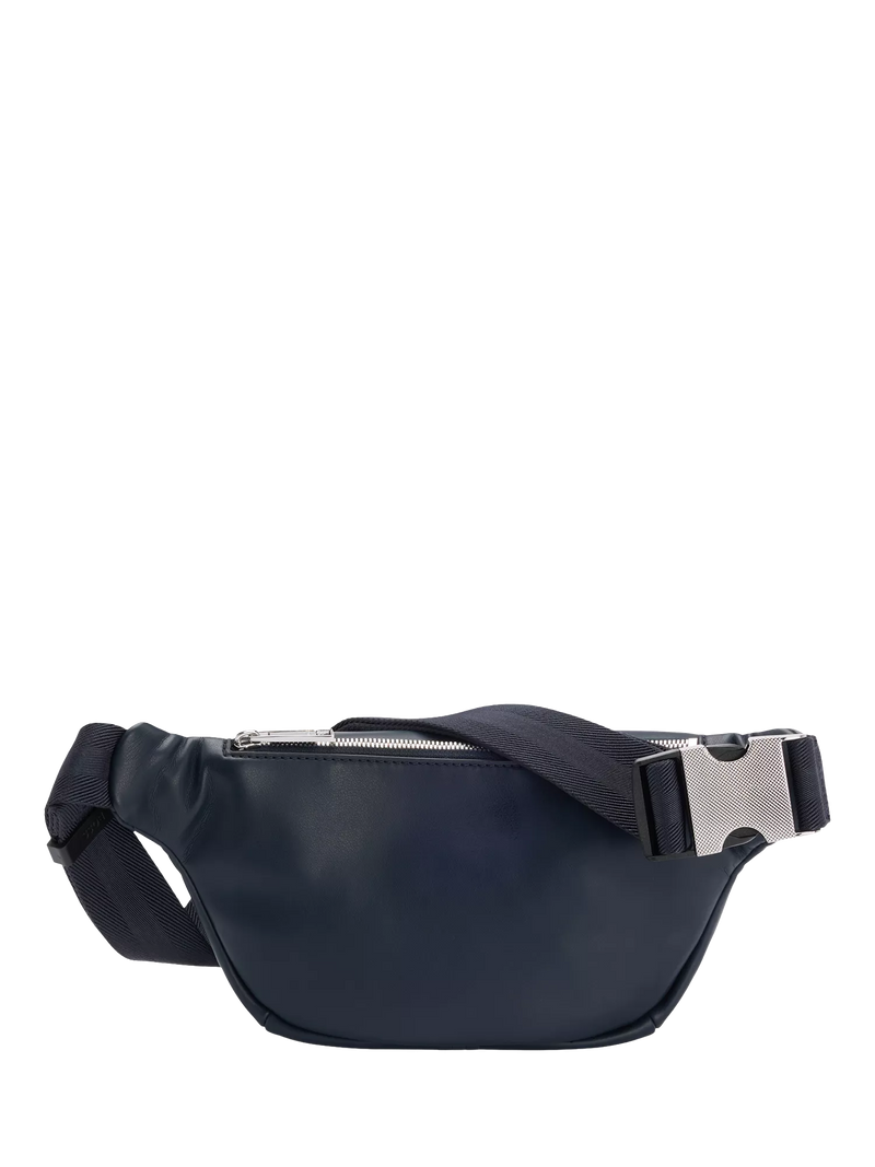 BOSS faux leather bum bag dark blue, UK version