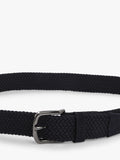 BOSS woven belt navy with suede trims - British product