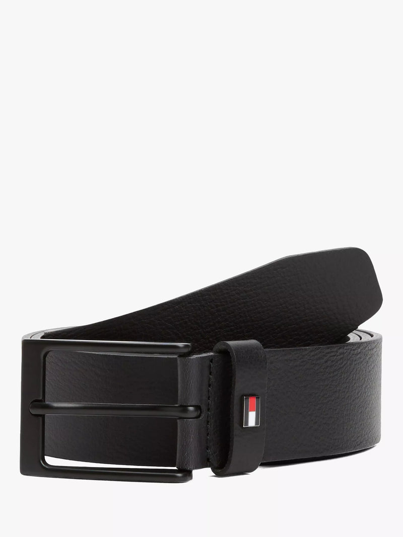 Tommy Hilfiger leather belt black, imported from the UK