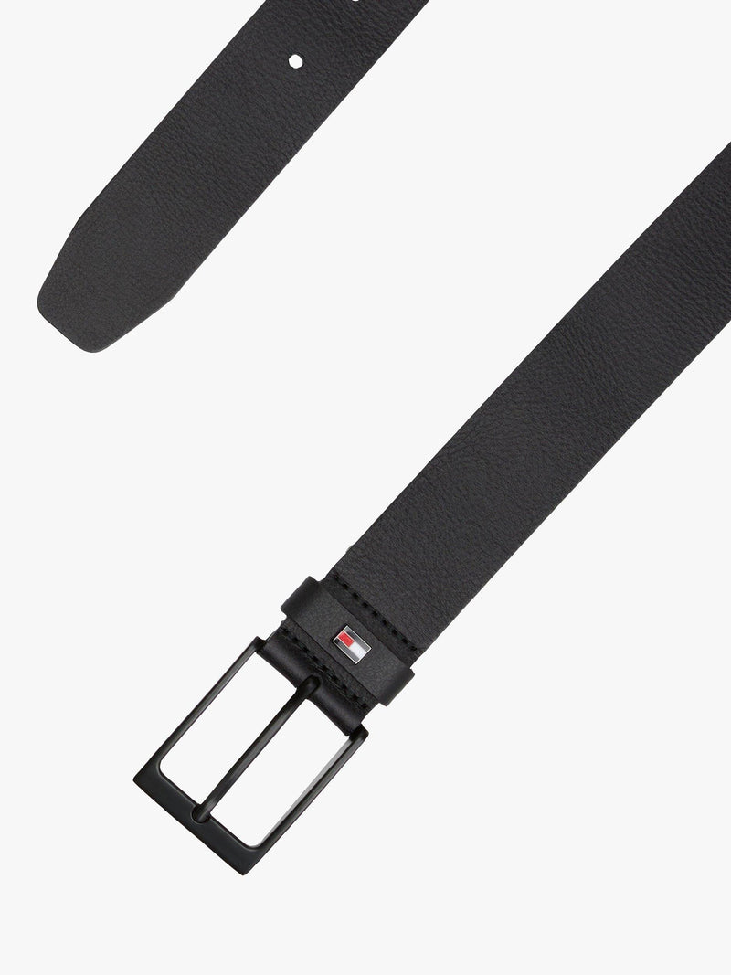 Tommy Hilfiger leather belt black, imported from the UK
