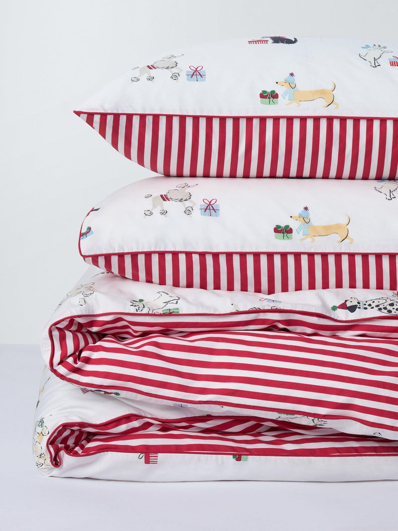 John Lewis Christmas duvet cover set super king, imported from the UK
