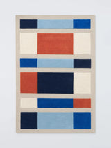 John Lewis John Lewis Harmony Geometric Pure Wool Rug, Multi, 180 x 120 cm- Buy online at McGrocer