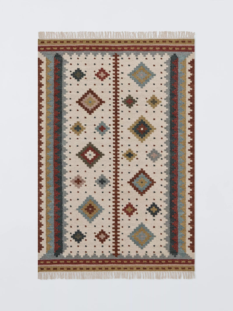 John Lewis Astrid kelim flatweave wool rich rug - British product
