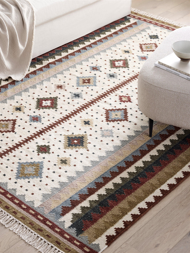 John Lewis Astrid kelim flatweave wool rich rug - British product
