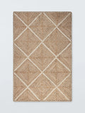 John Lewis jute rug diamond design natural 180x120cm, UK version