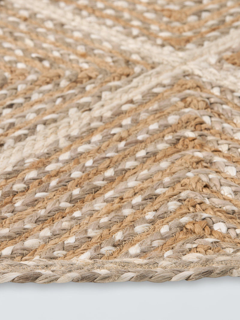 John Lewis jute rug diamond design natural 180x120cm, UK version