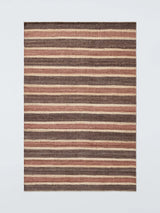 John Lewis John Lewis Longstock Bold Stripe Hand Woven Pure Jute Rug, Nutmeg- Buy online at McGrocer