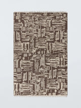 John Lewis John Lewis Moroccan Abstract Wool Rich Rug, Cocoa- Buy online at McGrocer