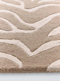 John Lewis zebra print pure wool rug natural 180x120cm (British brand)