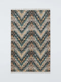 John Lewis Onda hand-knotted wool rug blue multi (British brand)