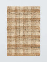John Lewis John Lewis Checkered Pure Jute Rug, Natural 180 x 120cm- Buy online at McGrocer