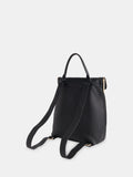 Whistles Verity black leather backpack with zip fastening (British brand)