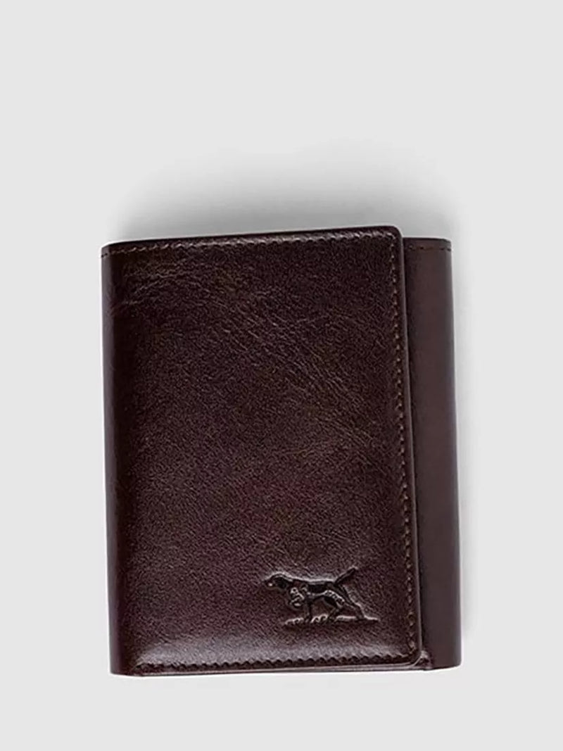 Rodd & Gunn leather wallet in chocolate, imported from the UK
