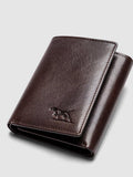 Rodd & Gunn leather wallet in chocolate, imported from the UK