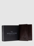 Rodd & Gunn leather wallet in chocolate, imported from the UK