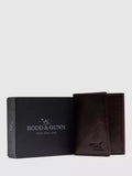 Rodd & Gunn leather wallet in chocolate, imported from the UK
