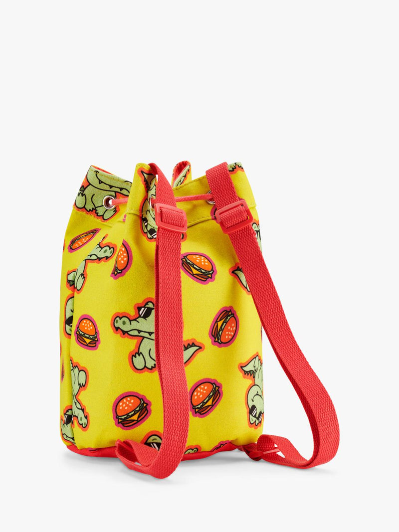 Small Stuff kids duffle bag yellow crocodile print imported from the UK