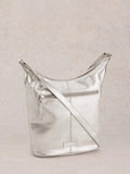 White Stuff Fern crossbody bag in silver, imported from the UK