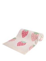 John Lewis JoJo Maman Bébé Baby Strawberry Fair Isle Knitted Blanket, Pink, 70 x 90cm- Buy online at McGrocer