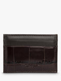 Hackett London black croc leather card holder, imported from the UK