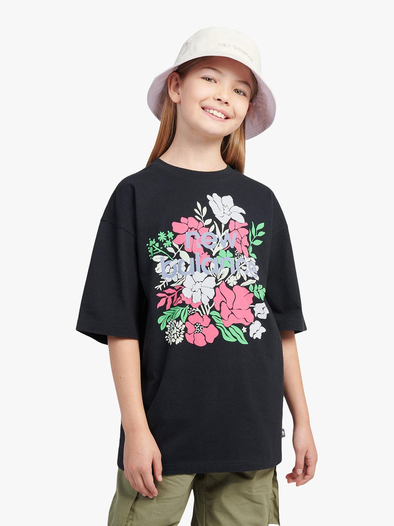 New Balance kids reversible bucket hat bright lavender (British brand)