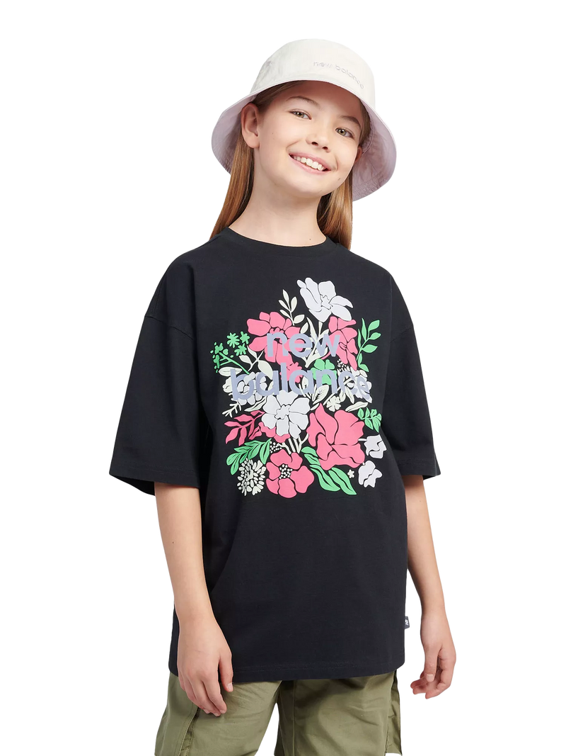 New Balance kids reversible bucket hat bright lavender (British brand)