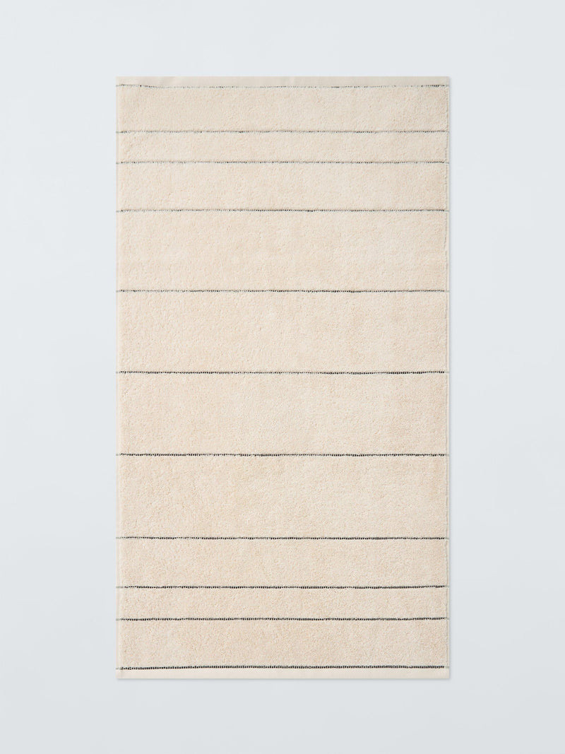 John Lewis Textured Stripe Towel 600gsm, UK version