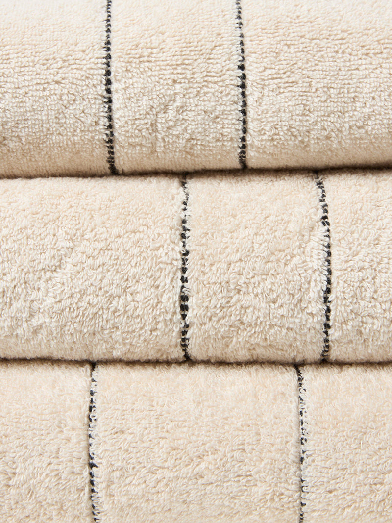 John Lewis Textured Stripe Towel 600gsm, UK version