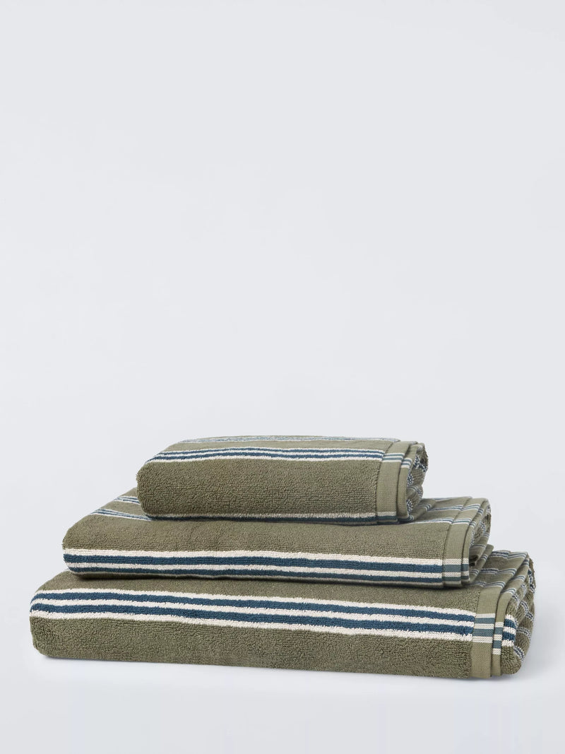 John Lewis Ambleside Stripe Bath Towels