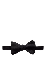 John Lewis Eton Grosgrain Silk Bow Tie, Black- Buy online at McGrocer
