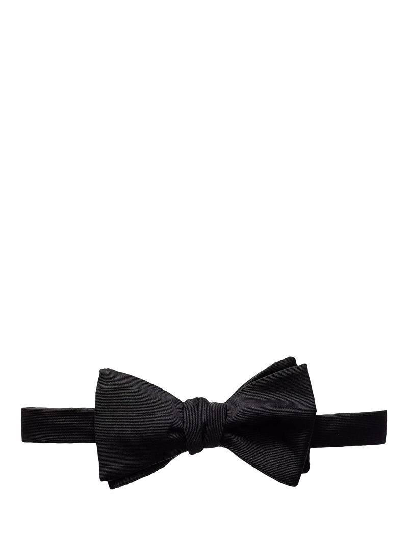 Eton black grosgrain silk bow tie (British brand)