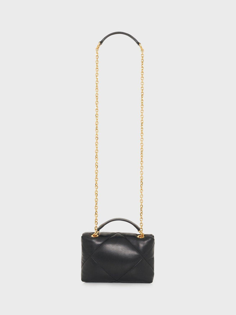 Gerard Darel black quilted mini crossbody bag - British product