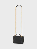 Gerard Darel black quilted mini crossbody bag - British product