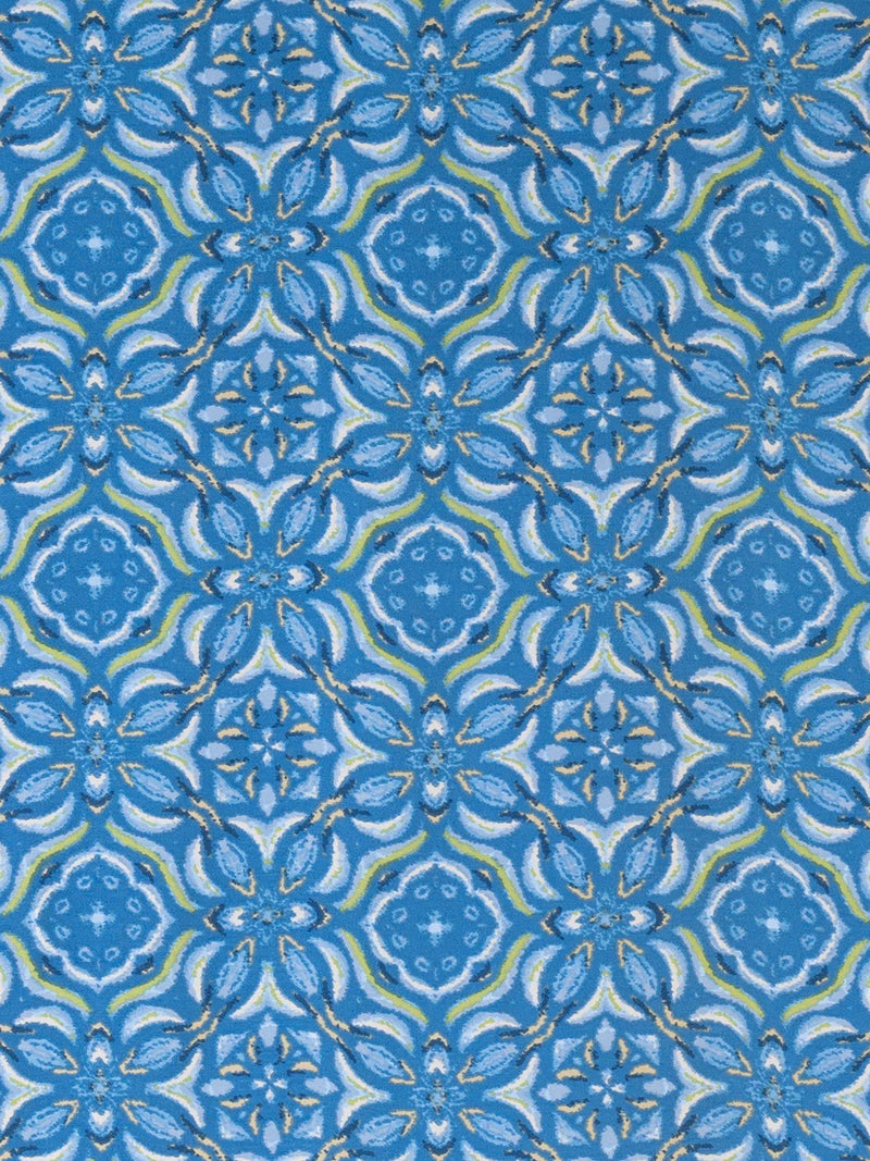 chesca floral mosaic scarf in blue - British product