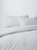 John Lewis John Lewis Ottawa Pure Brushed Cotton Stripe Duvet Cover Double- Buy online at McGrocer