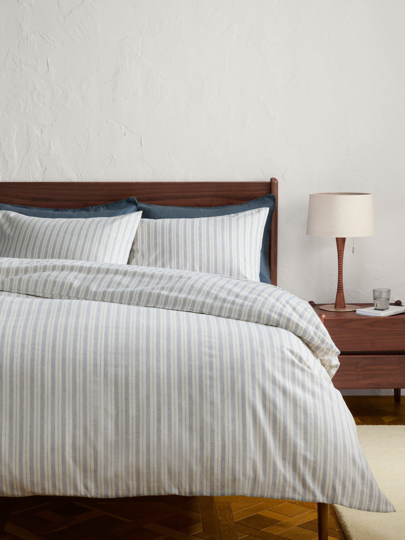 John Lewis Ottawa brushed cotton stripe bedding double, UK version