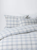 John Lewis brushed cotton check bedding double size, imported from the UK